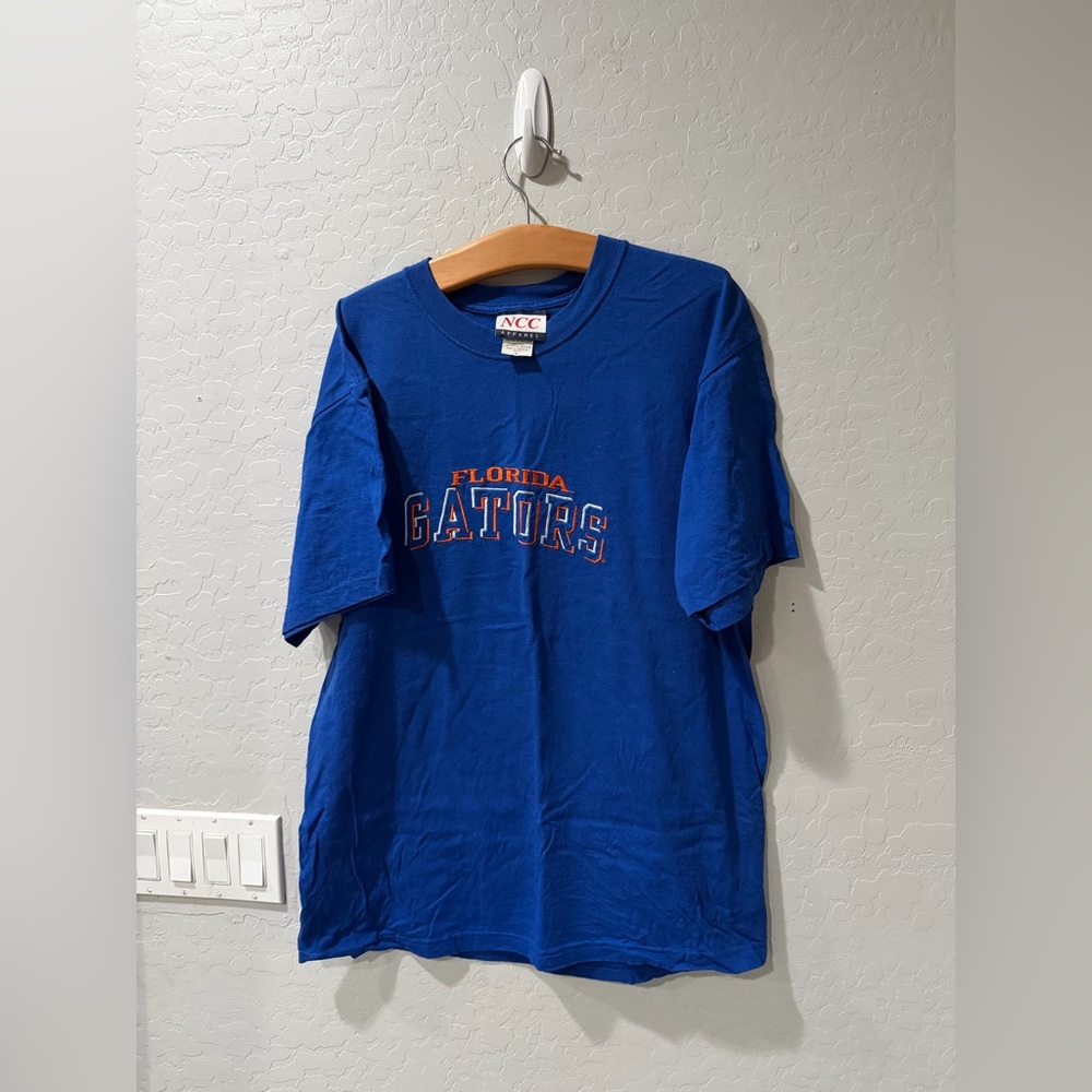 Vintage NCC Apparel Florida Gators Spellout‎ Shirt Large Bin 2